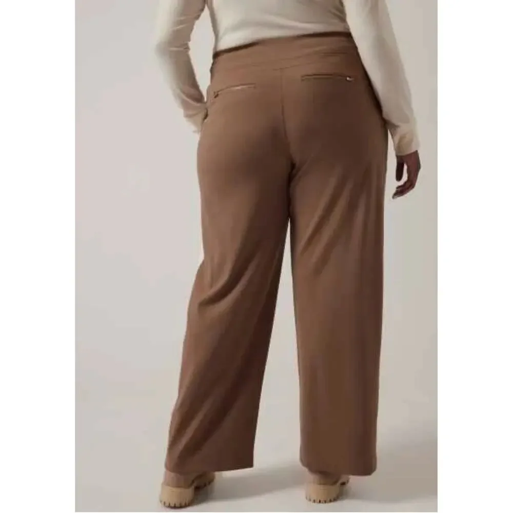 Athleta Venice Colorblock Wide Leg Pant Rustic Beige size 1X